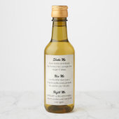 Customizable Vanilla Extract label VE_002_04c ワインラベル (正面)