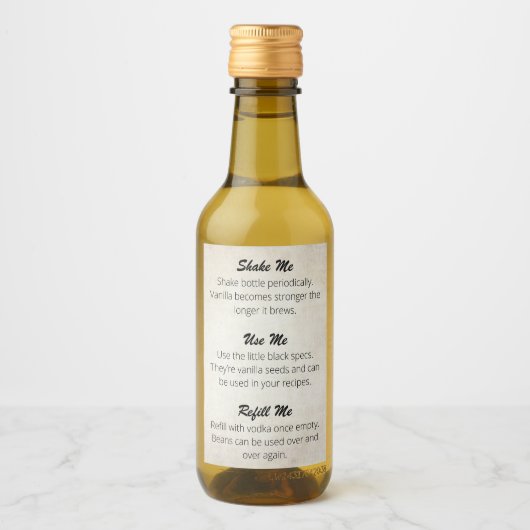 Customizable Vanilla Extract label VE_002_04c ワインラベル (正面)