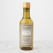Customizable Vanilla Extract Label ZVE_07b ワインラベル (正面)