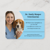 Customizable Veterinarian Business Card  名刺 (正面)