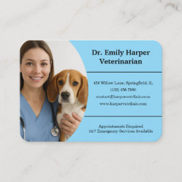 Customizable Veterinarian Business Card  名刺