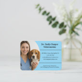 Customizable Veterinarian Business Card  名刺 (スタンド正面)