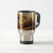Customizable Vintage Mountain Travel Tumbler トラベルマグ (正面右)