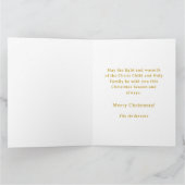 Customizable Vintage Nativity Christmas カード (内部)