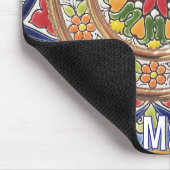 Customizable Vintage Spanish Tile マウスパッド (コーナー)