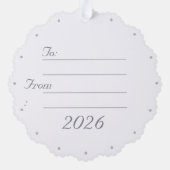 Customizable Virgin Mary Paper Ornament Card オーナメントカード (裏面)