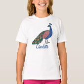 customizable Vivid Humble Peacock  Tシャツ (正面)