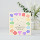 Customizable Wake / Memorial - – レインボー詩 招待状 (スタンド正面)