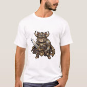 Customizable Warrior Cat Tee – Unique Bold Graphic Tシャツ (正面)