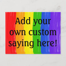 Customizable Watercolor Rainbow ポストカード