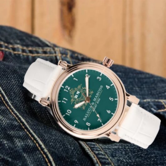 Customizable wedding gift for newlyweds or couples 腕時計