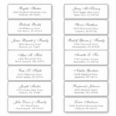 Customizable wedding guest address labels sticker シール (正面)