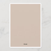 Customizable Wedding Invitation- Elegant & Simple 招待状 (裏面)