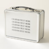 Customizable Wedding Keepsakes Metallic Box メタルランチボックス (裏面)