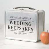 Customizable Wedding Keepsakes Metallic Box メタルランチボックス (インサイチュ)