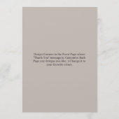 Customizable Wedding Soft Neutral Coastal サンキューカード (裏面)