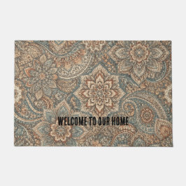Customizable Welcome Door Mat with Unique Pattern ドアマット