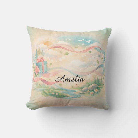 Customizable Whimsical クッション (正面)