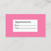 Customizable Whimsical Beauty Salon Appointment  名刺 (裏面)