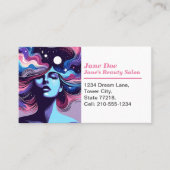Customizable Whimsical Beauty Salon Appointment  名刺 (正面)