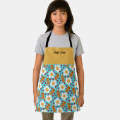 Customizable Whimsical Eggs and Bacon All-Over エプロン (インサイチュ)
