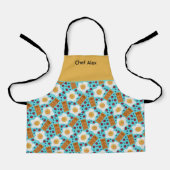 Customizable Whimsical Eggs and Bacon All-Over エプロン (正面)