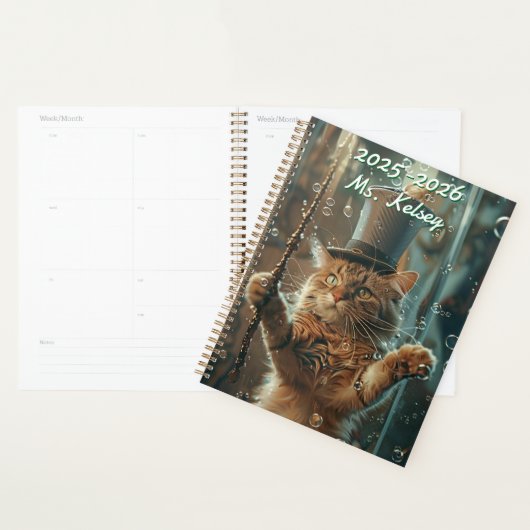 Customizable Whiskers Magical Cat Calendar プランナー手帳 (ディスプレー)