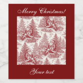 Customizable wine bottle label ワインラベル (シングルラベル)