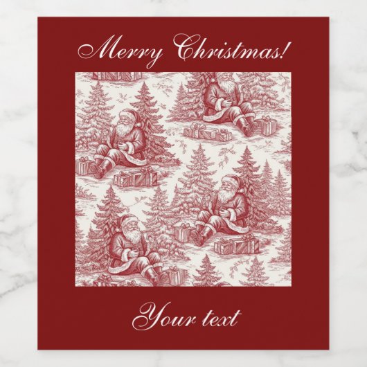 Customizable wine bottle label ワインラベル (シングルラベル)