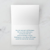 Customizable Winter Snow Christmas Card Holiday カード (内部)
