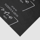 Customizable 'With Love' Wedding Typography Favor 薄葉紙 (詳細)