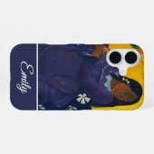 Customizable Woman with a Mango by Paul Gauguin iPhone 16ケース (裏面横)