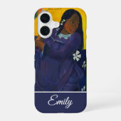 Customizable Woman with a Mango by Paul Gauguin iPhone 16ケース (裏面)
