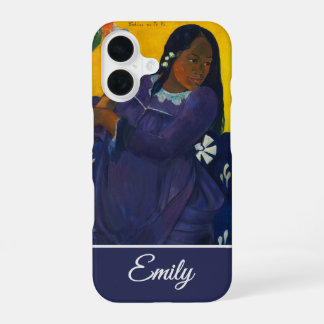 Customizable Woman with a Mango by Paul Gauguin iPhone 16ケース