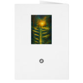 Customizable Wonder & Light Secular Holiday Card (裏面)