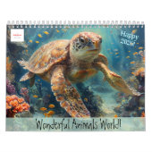 Customizable Wonderful Animals World Calendar 2026 カレンダー (カバー)