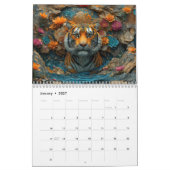 Customizable Wonderful Animals World Calendar 2026 カレンダー (1月 2027)