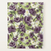 Customizable Year 2025  Purple Poppies Planner プランナー手帳 (裏面)