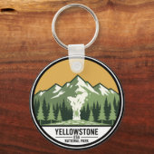 Customizable Yellowstone National Park Keychain キーホルダー (正面)