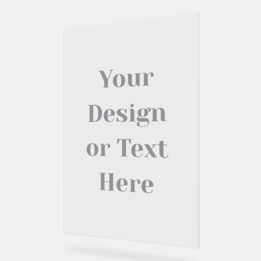 Customizable Your Design or Text Here Personalized アクリルサイン (傾斜)