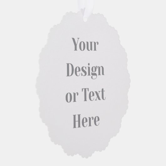 Customizable Your Design or Text Here Personalized オーナメントカード (右)
