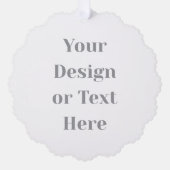 Customizable Your Design or Text Here Personalized オーナメントカード (正面)