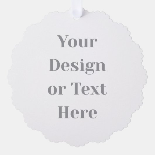 Customizable Your Design or Text Here Personalized オーナメントカード (正面)