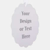 Customizable Your Design or Text Here Personalized オーナメントカード (右)