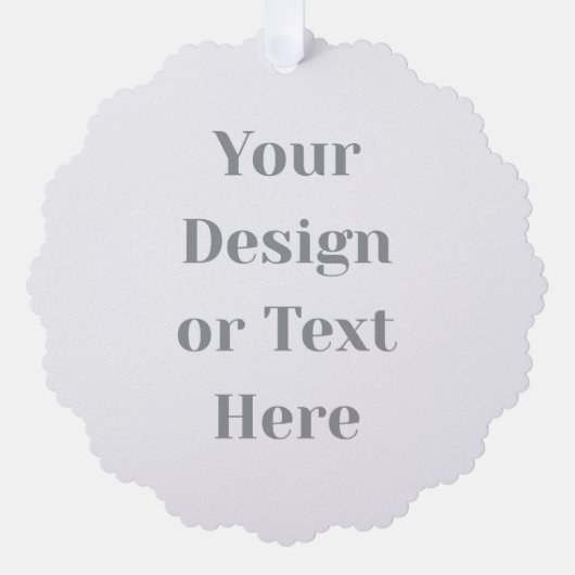 Customizable Your Design or Text Here Personalized オーナメントカード (正面)