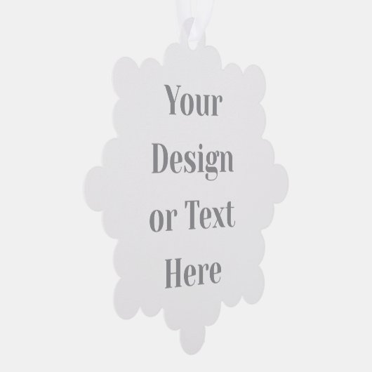 Customizable Your Design or Text Here Personalized オーナメントカード (右)