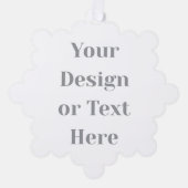 Customizable Your Design or Text Here Personalized オーナメントカード (正面)
