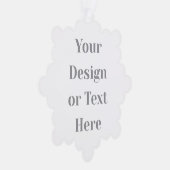 Customizable Your Design or Text Here Personalized オーナメントカード (右)