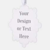 Customizable Your Design or Text Here Personalized オーナメントカード (左)