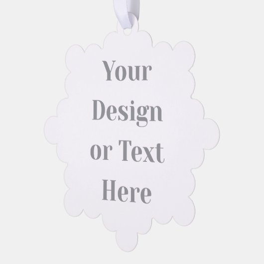 Customizable Your Design or Text Here Personalized オーナメントカード (左)